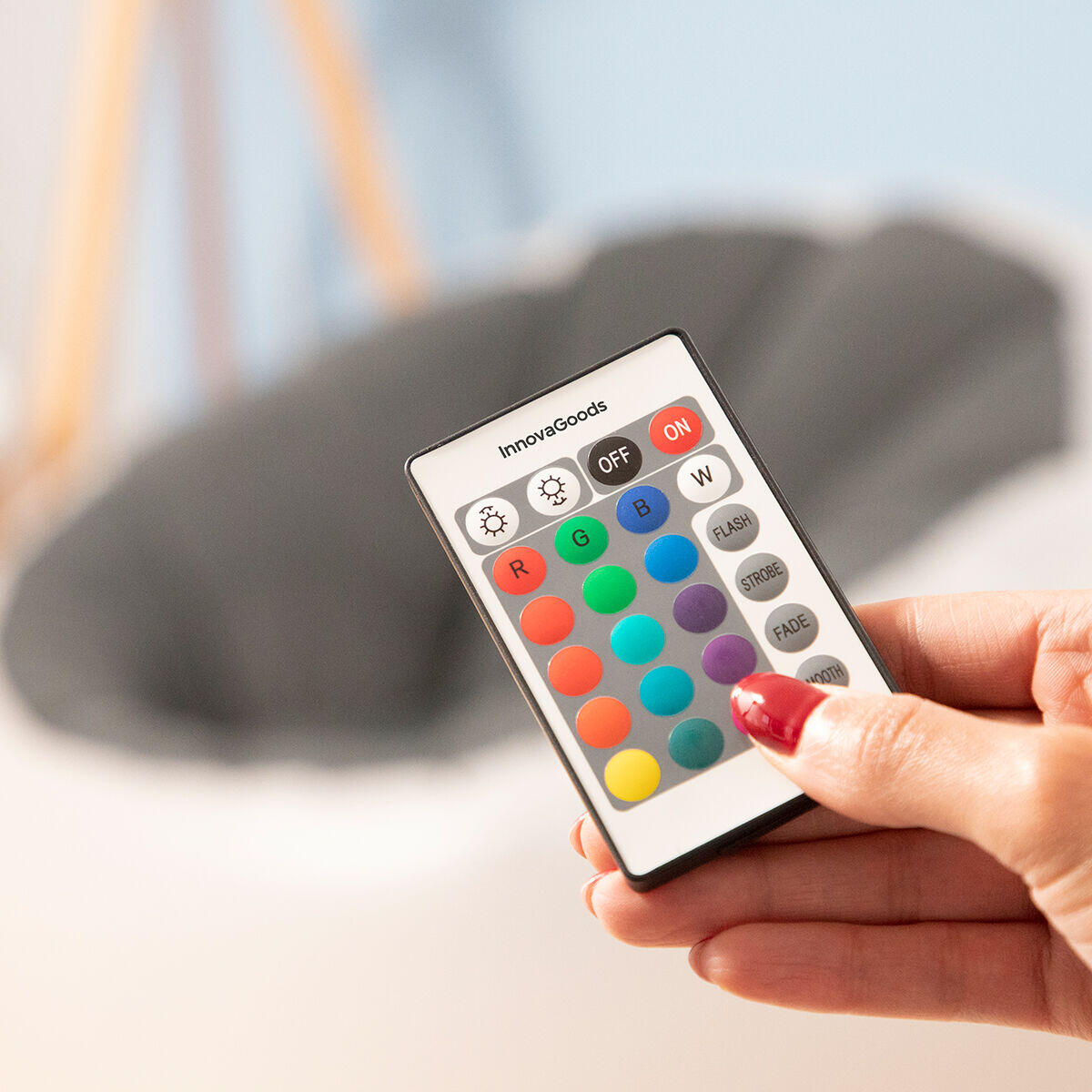 Sillón Hinchable con LED Multicolor y Mando Chight - InnovaGoods