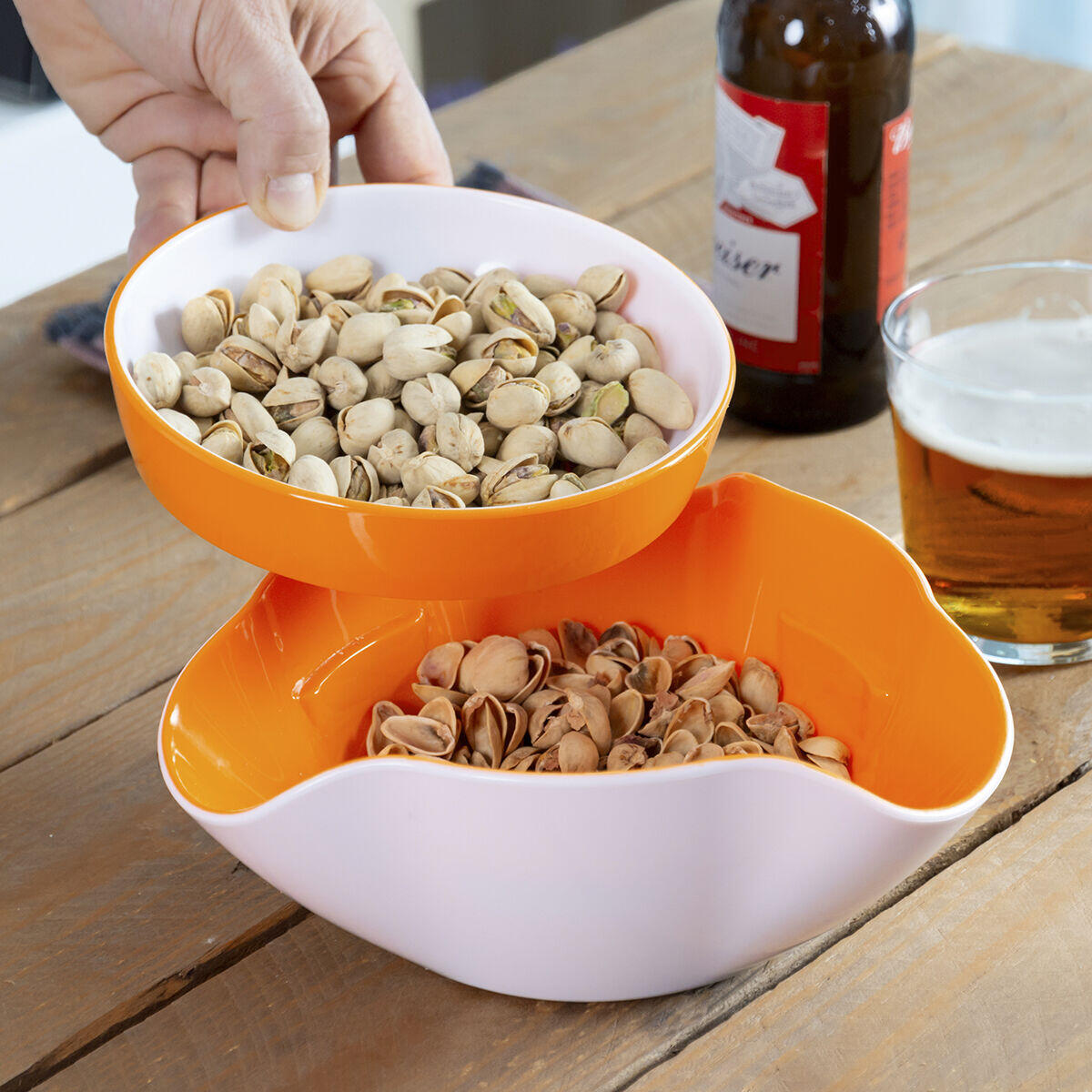 Bols 2 en 1 para Aperitivos 2 Piezas - InnovaGoods
