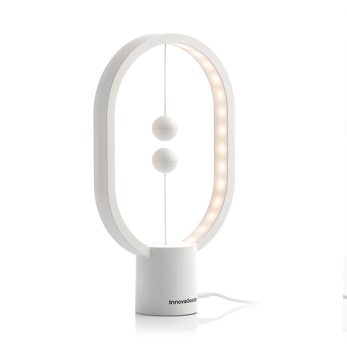 Lámpara de equilibrio con interruptor magnético encendida