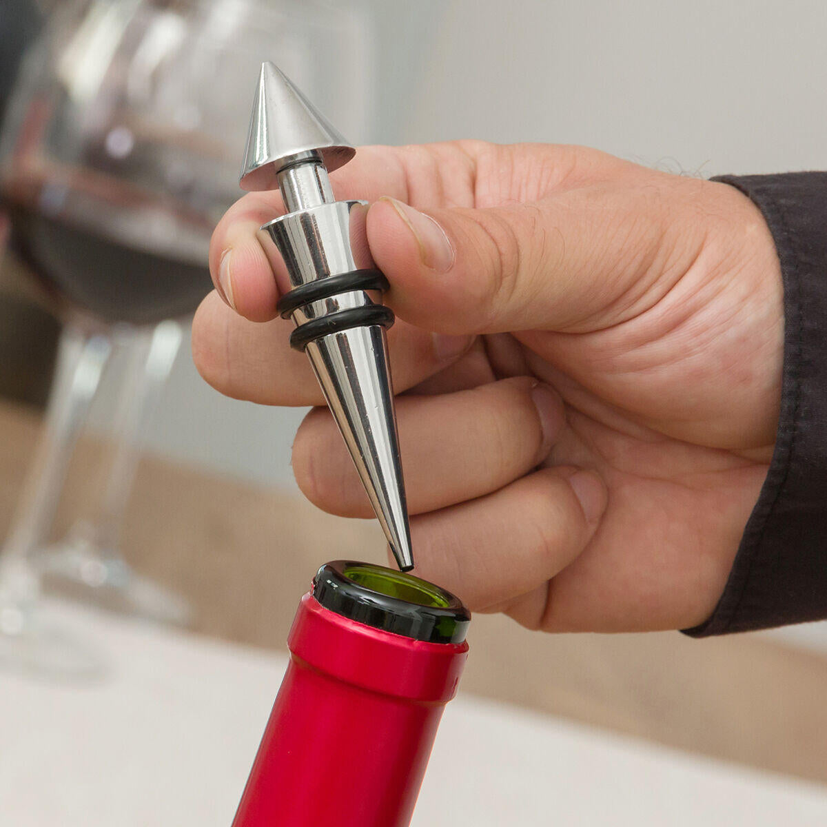 Estuche de Vino Botella 5 Piezas - InnovaGoods
