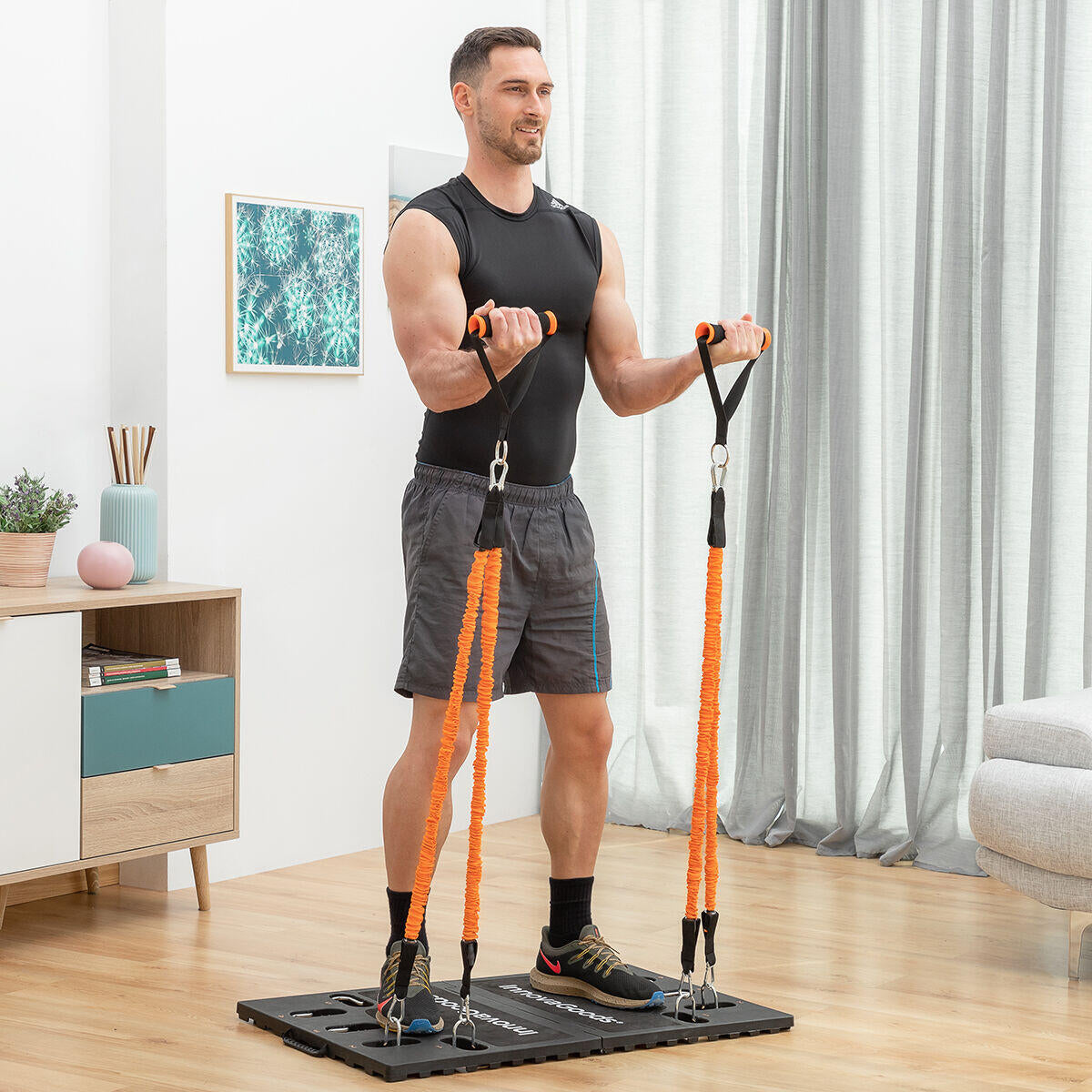 Sistema de Entrenamiento Integral Portátil con Guía de Ejercicios Gympak Max - InnovaGoods