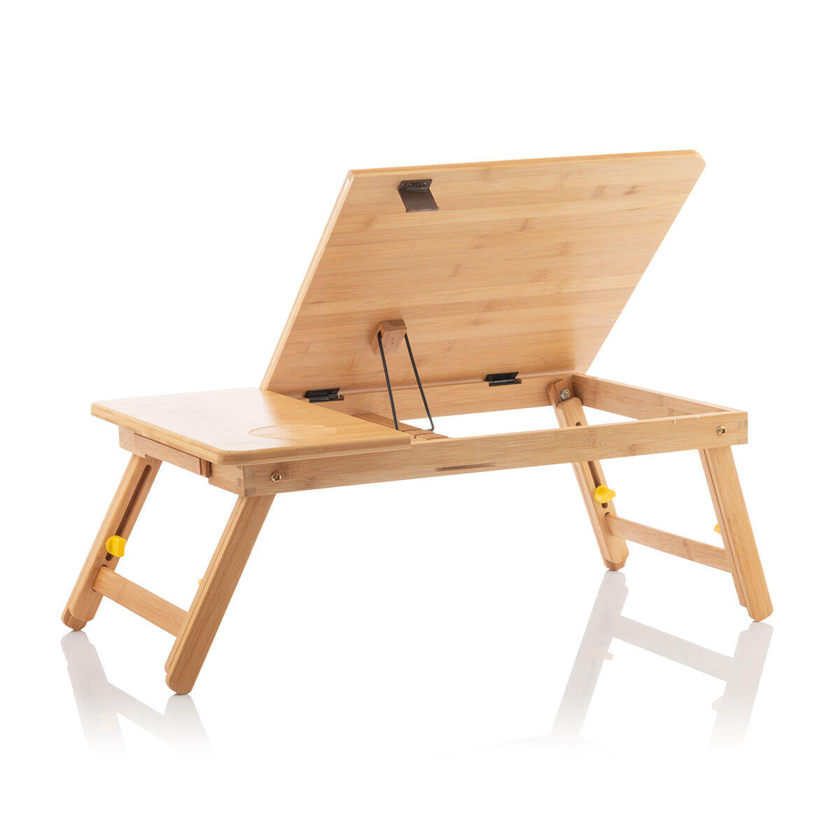 Mesa Plegable Auxiliar de Bambú Lapwood - InnovaGoods