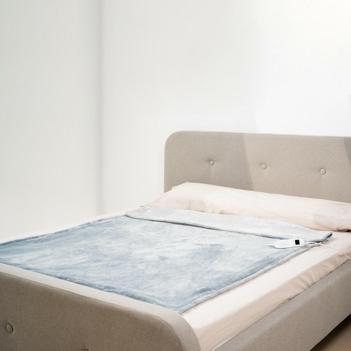 Manta Eléctrica Gris Elakef 120 x 160 cm 160 W - InnovaGoods Dropea