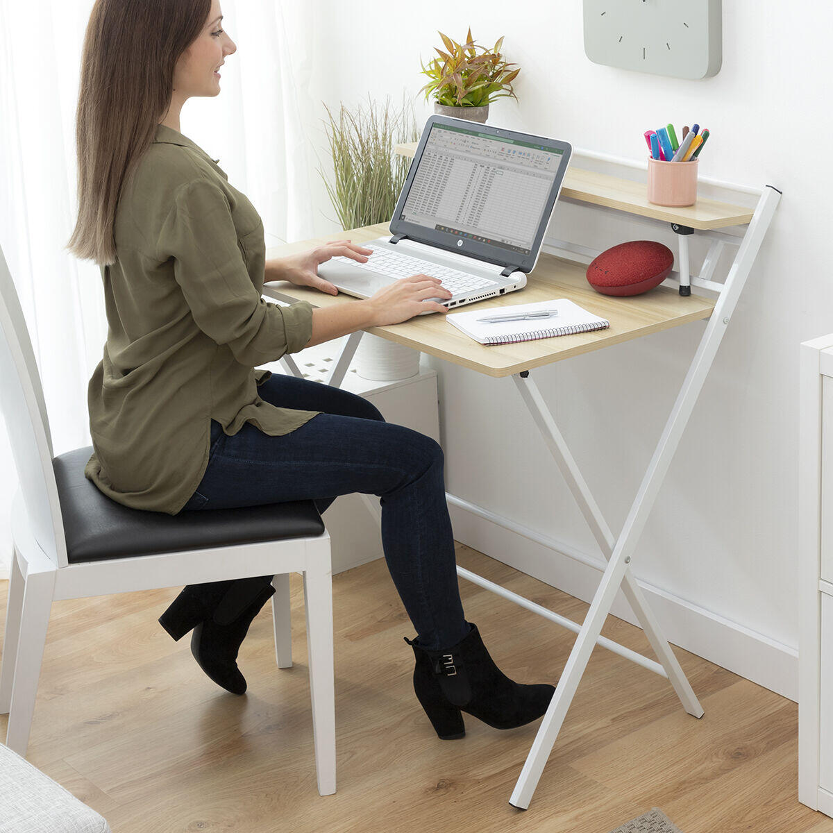 Escritorio Plegable con Estante Tablezy - InnovaGoods