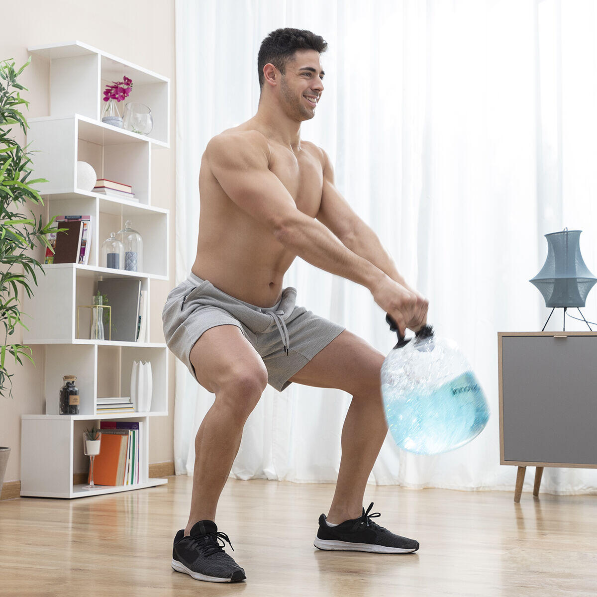 Pesa Rusa de Agua para Entrenamiento Fitness con Guía de Ejercicios Fibell - InnovaGoods