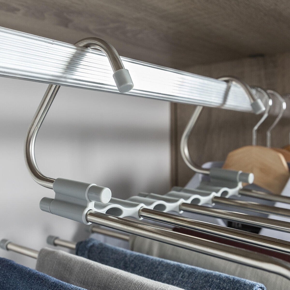 Percha Múltiple para Pantalones 5 en 1 Havser - InnovaGoods