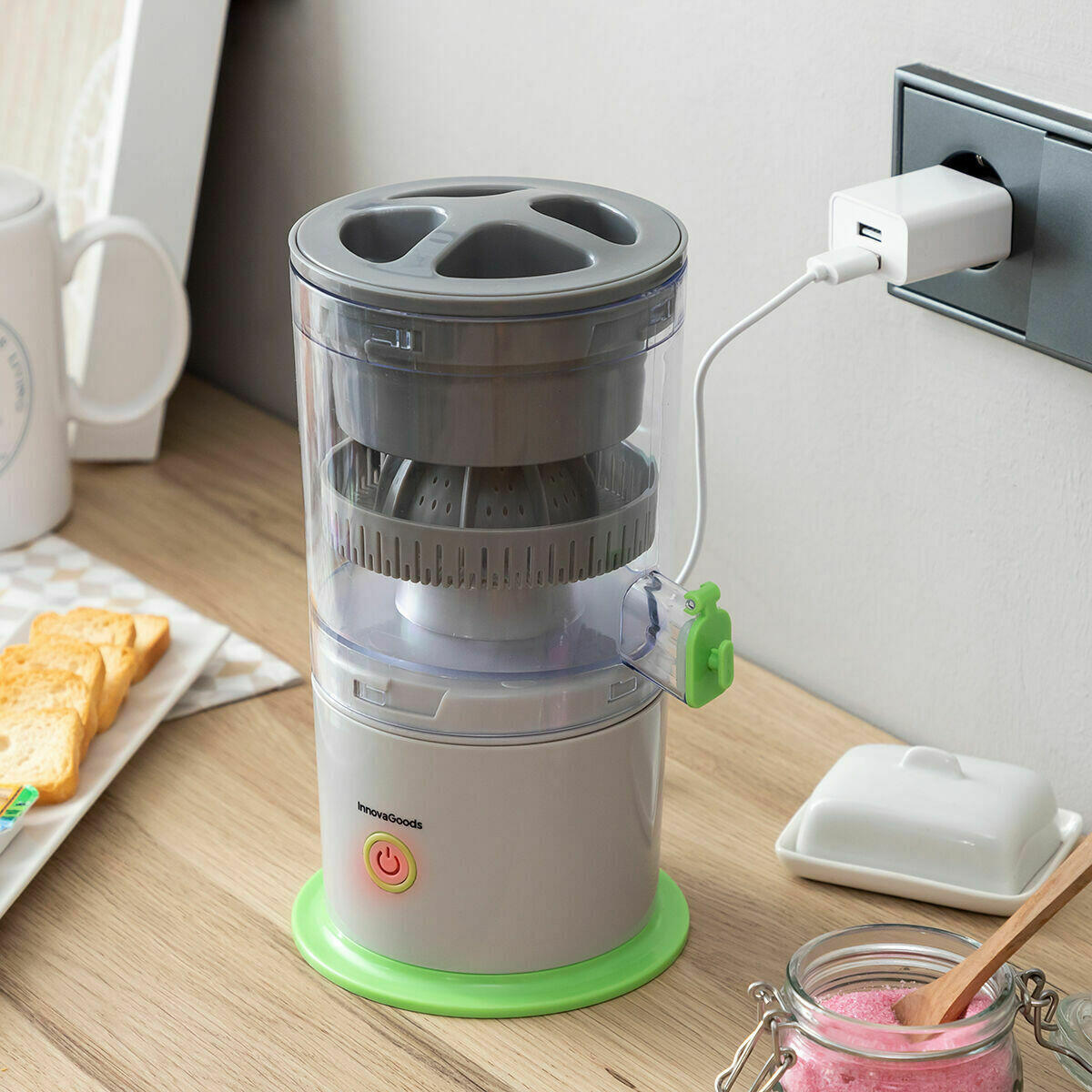 Exprimidor Recargable Automático Juisso - InnovaGoods Dropea