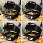 Freidora de Aire 6L Fryinn 12-in-1 6000 con Grill, Accesorios y Recetario Negro Acero 3400W - InnovaGoods Dropea