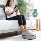 mujer usando el masajeador Shiatsu Térmico 2 en 1 Futsa 