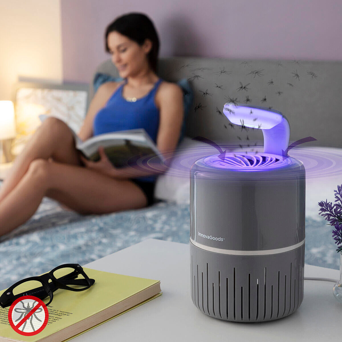 Lámpara Antimosquitos por Succión KL Drain - InnovaGoods