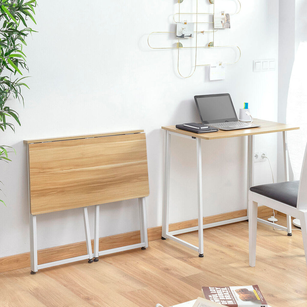 Escritorio Plegable Dolenkaf modo plegado y modo escritorio