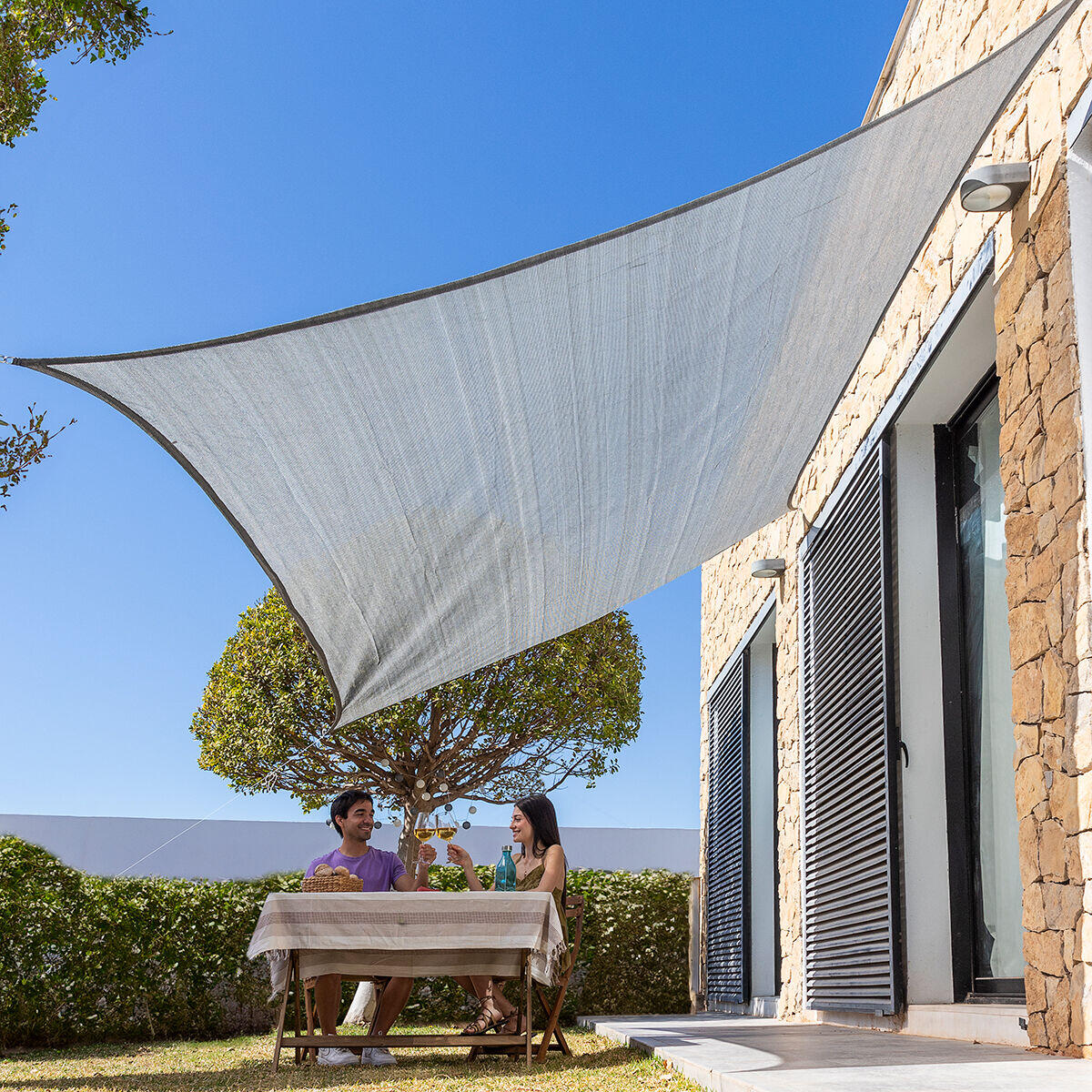 Toldo Vela de Sombra Rectangular Reshad 3 x 4 m - InnovaGoods