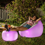 Sillón Hinchable con LED Multicolor y Mando Chight - InnovaGoods