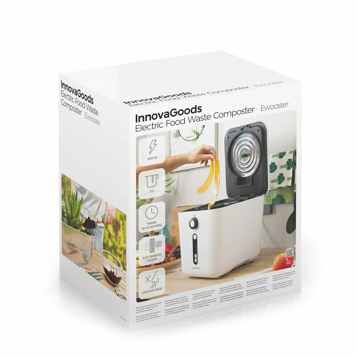 Compostador Eléctrico de Cocina Ewooster - InnovaGoods Dropea