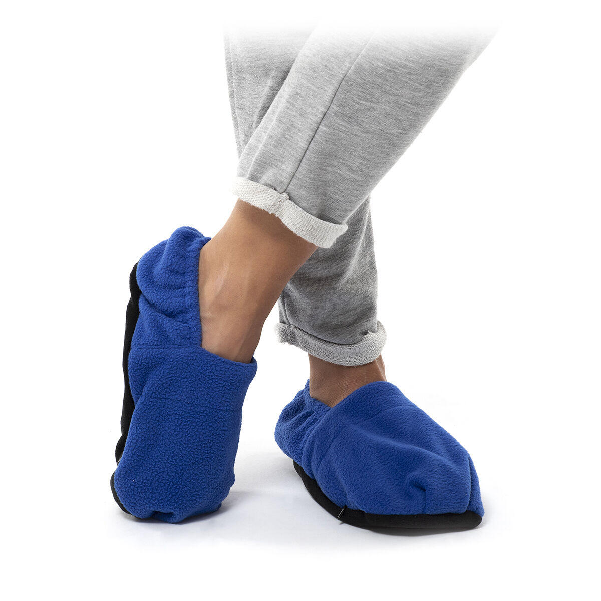 Zapatillas de Casa Calentables en Microondas Azul - InnovaGoods