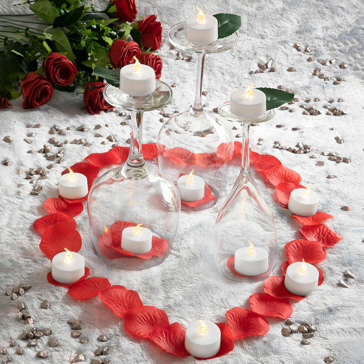 Set de Velas de Té LED Romandle 12 Unidades - InnovaGoods