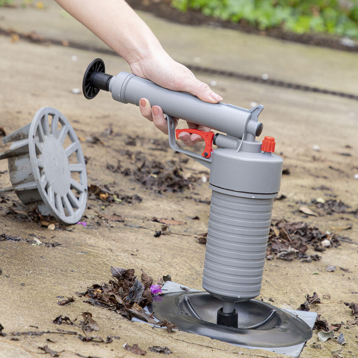 Pistola Desatascadora de Aire Comprimido Universal con Adaptadores KlinGun - InnovaGoods