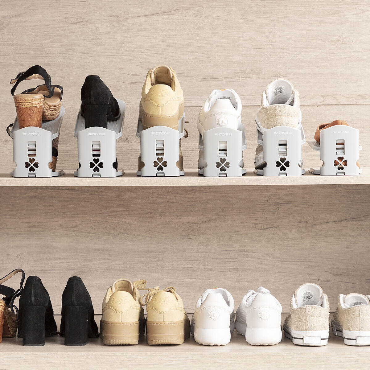 Organizador de Zapatos Regulable Sholzzer 6 Unidades - InnovaGoods