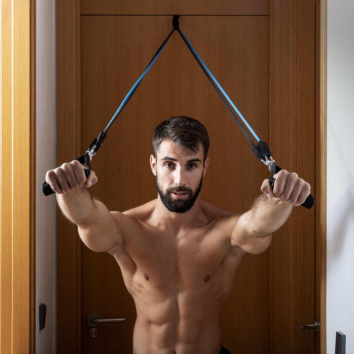 Set de Bandas de Resistencia con Accesorios y Guía de Ejercicios Rebainer 5 Unidades - InnovaGoods