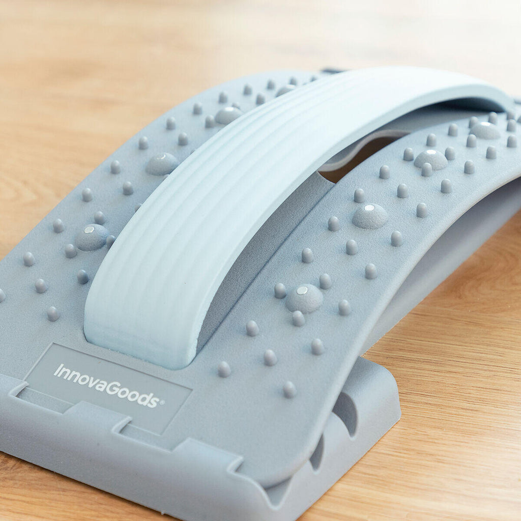 Detalle del soporte corrector de estiramiento lumbar con puntos de presión y magnéticos Lumport 
