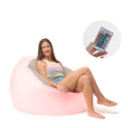 Sillón Hinchable con LED Multicolor y Mando Chight - InnovaGoods