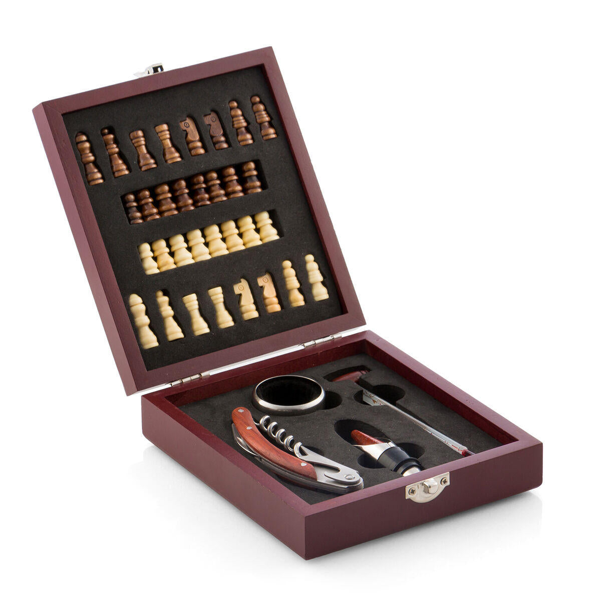 Set de Accesorios para Vino y Ajedrez 37 Piezas - InnovaGoods
