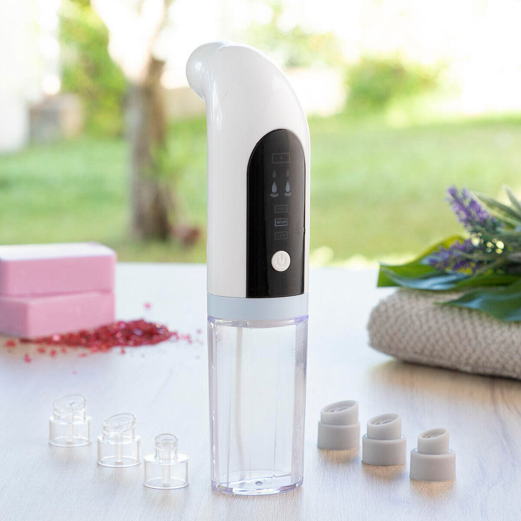 Hidrolimpiador Facial de Impurezas Recargable Hyser con sus 3 cabezales 