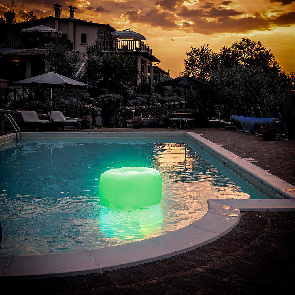 Asiento Hinchable con LED Multicolor y Mando a Distancia Pulight - InnovaGoods
