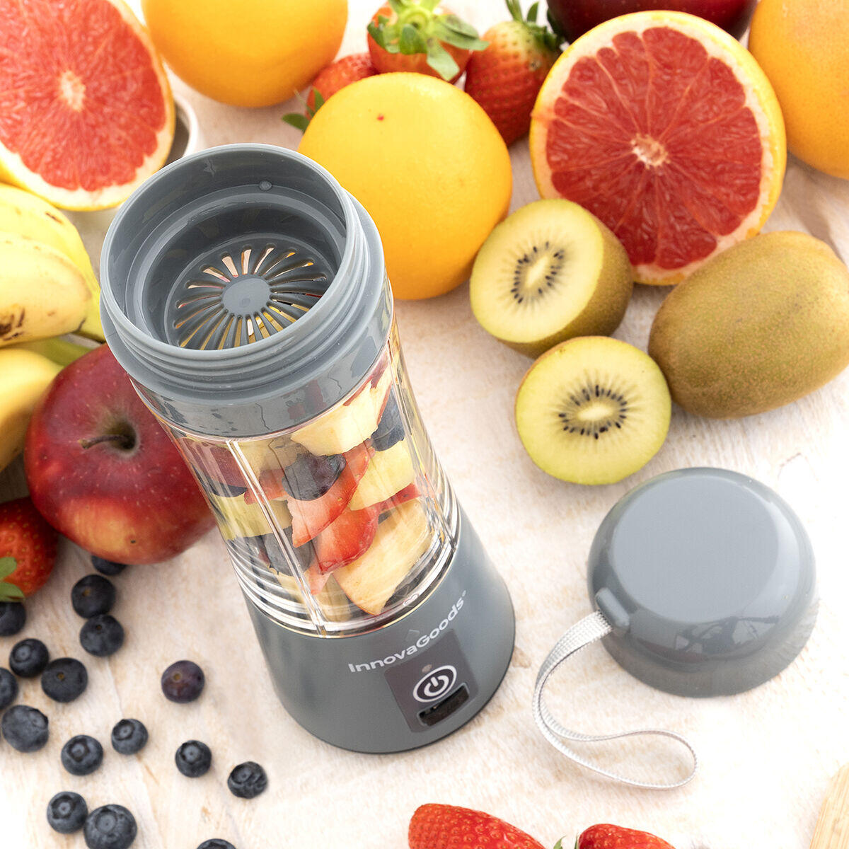 Batidora de Vaso Portátil Recargable Shakuit - InnovaGoods
