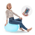 Asiento Hinchable con LED Multicolor y Mando a Distancia Pulight - InnovaGoods