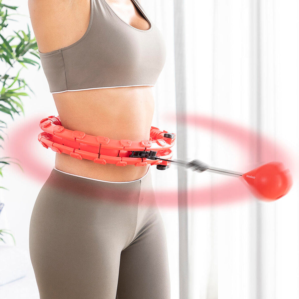 Persona usando el Fittehoop para ejercicio