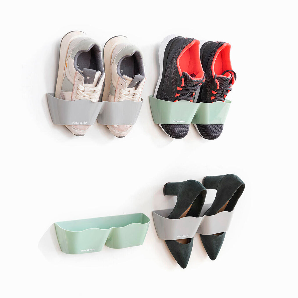 Zapateros Adhesivos Shohold InnovaGoods Pack de 4 uds colocados en la pared 