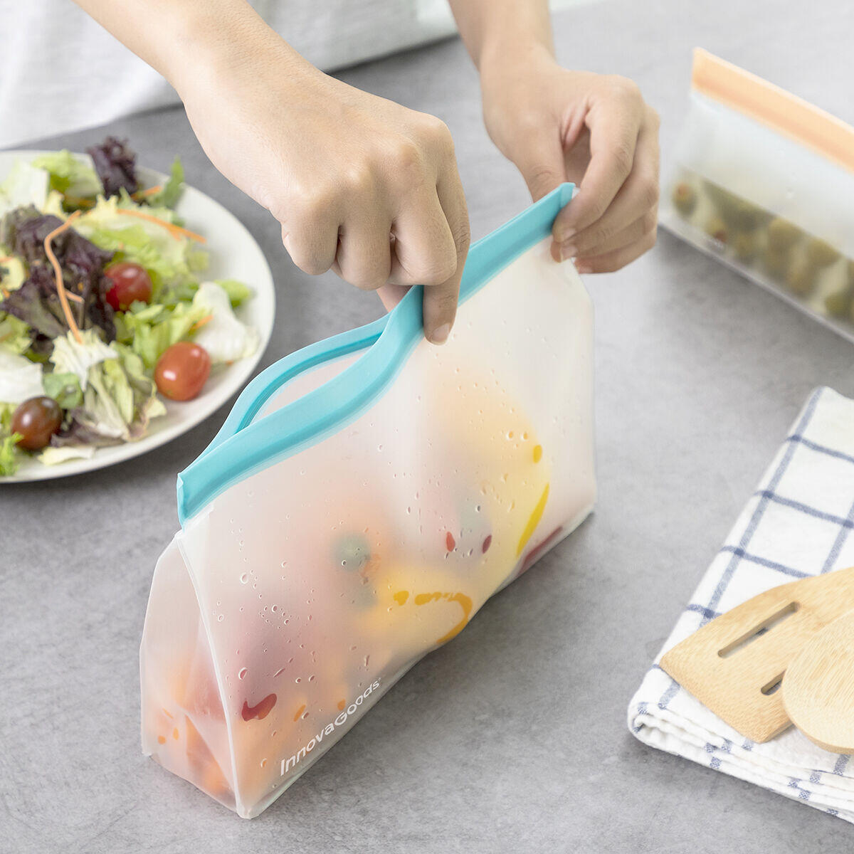 Set de Bolsas Reutilizables Herméticas Zags 6 Unidades - InnovaGoods