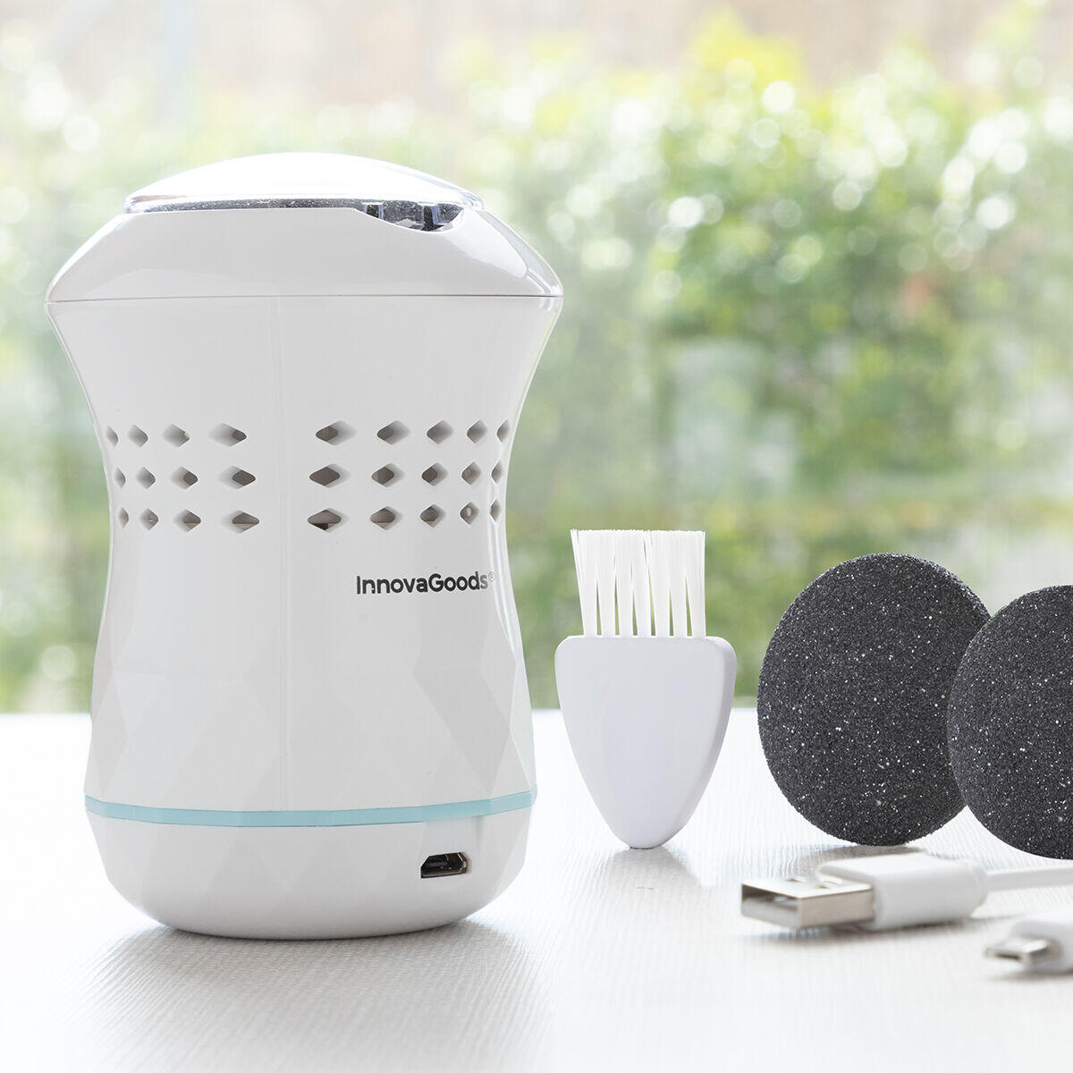 Lima de Pedicura Recargable con Aspirador Integrado Sofeem - InnovaGoods