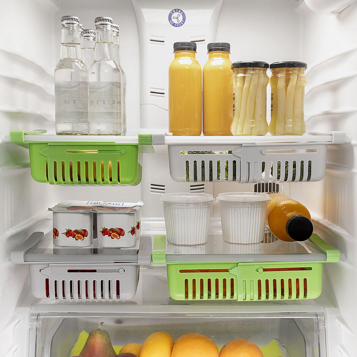 Organizador Ajustable para Nevera Friwer 2 Unidades - InnovaGoods