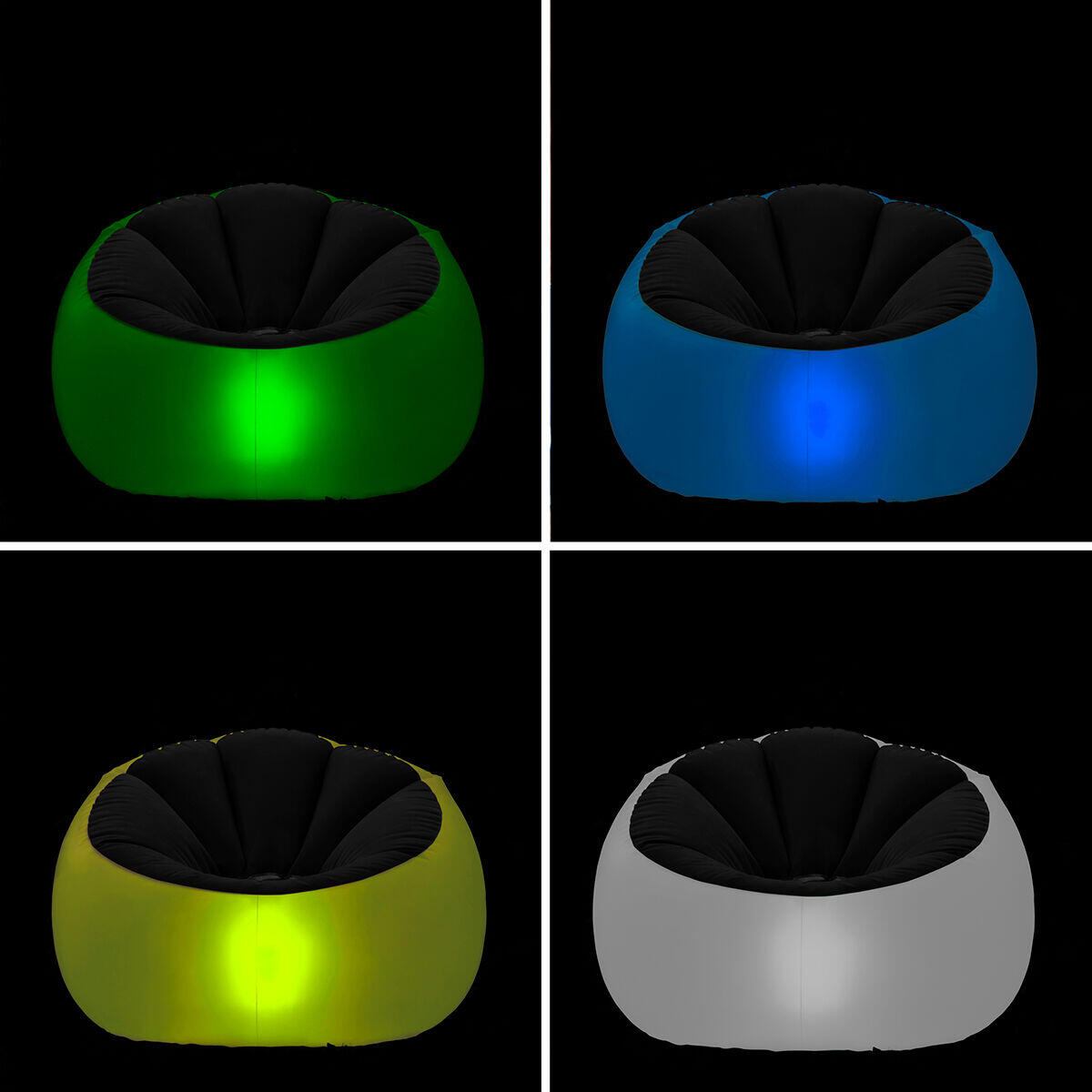 Sillón Hinchable con LED Multicolor y Mando Chight - InnovaGoods