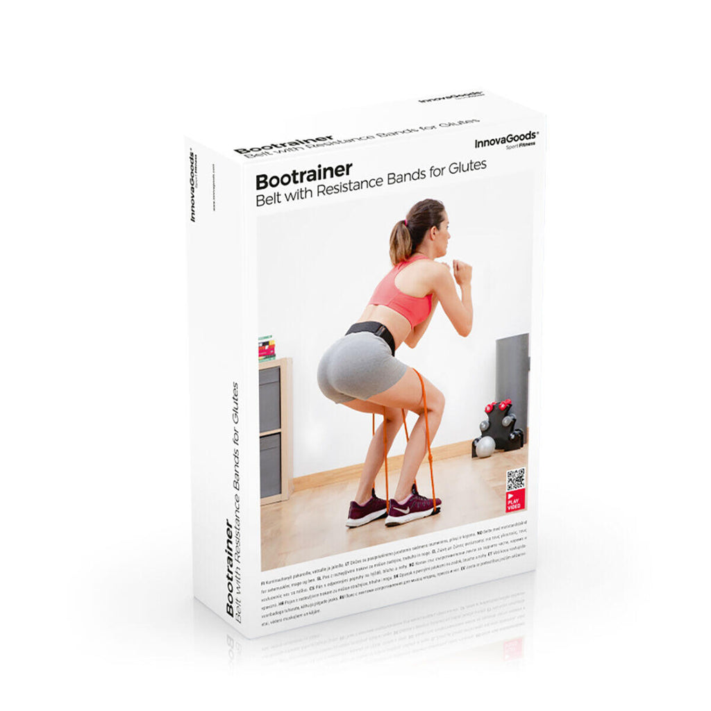 Cinturón con Bandas de Resistencia para Glúteos y Guía de Ejercicios Bootrainer - InnovaGoods
