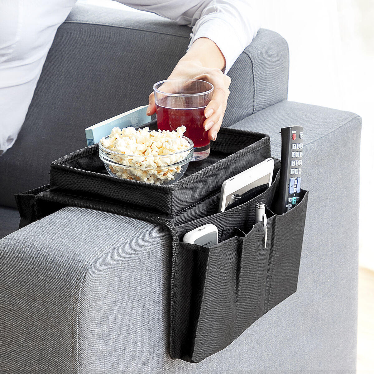 Bandeja para Sofá con Organizador de Mandos - InnovaGoods