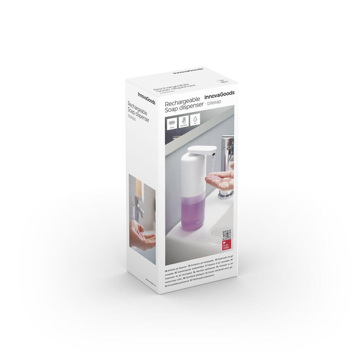 Dispensador de Jabón Líquido Automático Recargable Bitesap - InnovaGoods