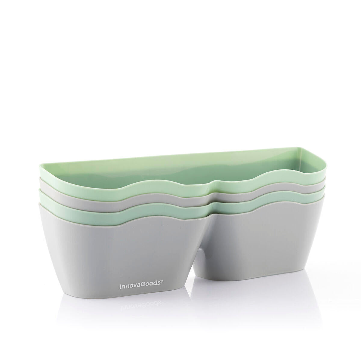 Zapateros Adhesivos Shohold InnovaGoods Pack de 4 uds apilados