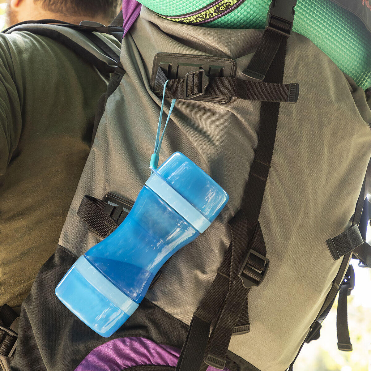 Botella con Depósito de Agua y Comida para Mascotas 2 en 1 Pettap - InnovaGoods