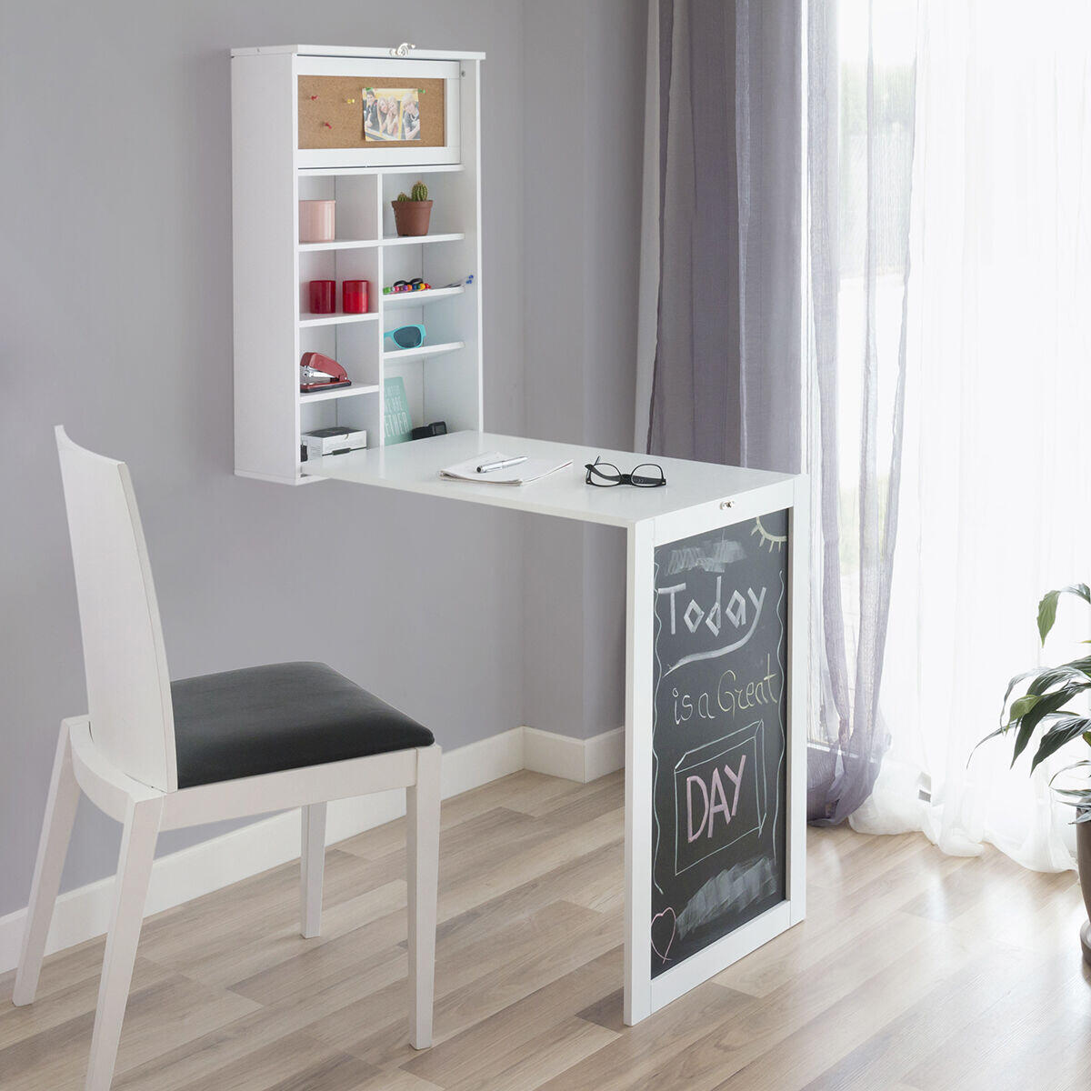 Escritorio Plegable de Pared Woldy- InnovaGoods
