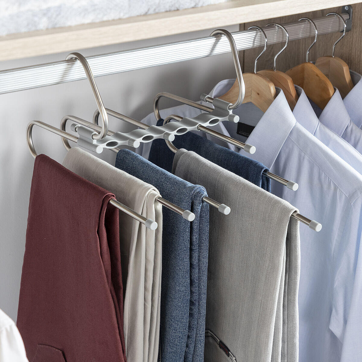 Percha Múltiple para Pantalones 5 en 1 Havser - InnovaGoods