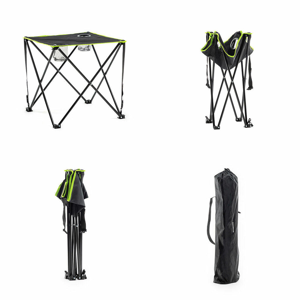 Mesa de Camping Textil Plegable con Funda Cafolby - InnovaGoods Dropea