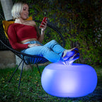 Asiento Hinchable con LED Multicolor y Mando a Distancia Pulight - InnovaGoods