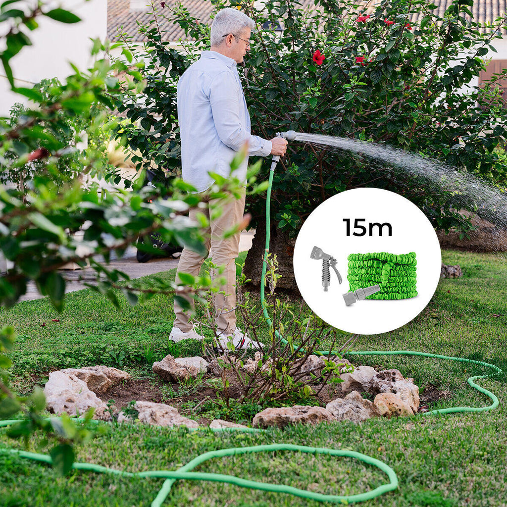 Manguera de Jardín Extensible 15 m Hoostend - InnovaGoods Dropea
