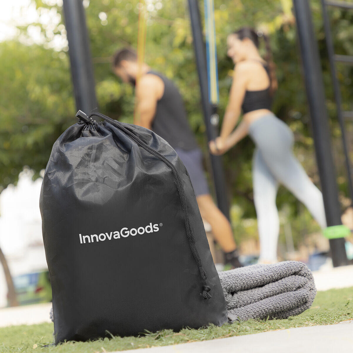 Set de Bandas de Resistencia con Accesorios y Guía de Ejercicios Rebainer 5 Unidades - InnovaGoods