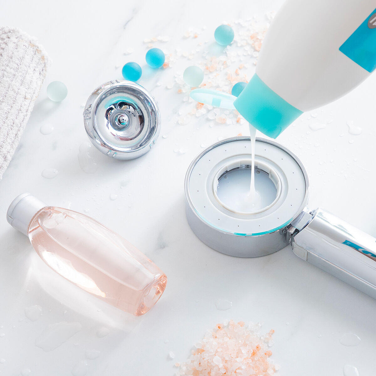 Alcachofa de Ducha Doble con Dispensador 3 en 1 Xawara - InnovaGoods